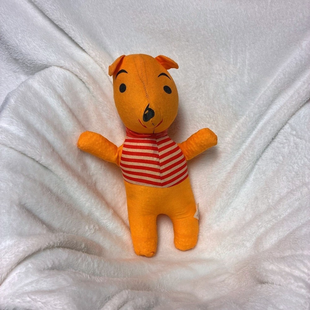 Vintage‎ Winnie The Pooh Plush Carnival Prize 1960s 1970s Stuffed Bear Toy Rare